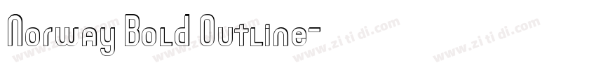 Norway Bold Outline字体转换